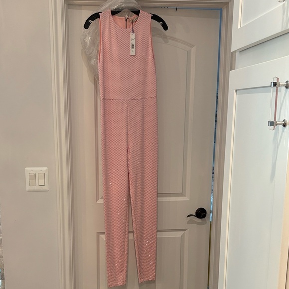 Alice + Olivia Pink Sleeveless Jumpsuit - Picture 1 of 8